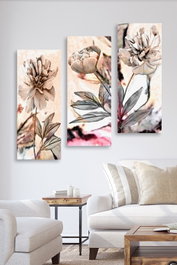 Wallity Cuadro Decorativo de MDF Multicolor (3 Piezas)